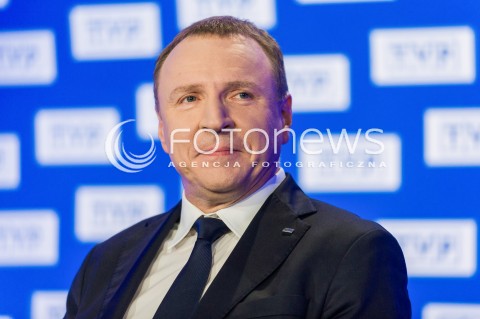  26.04.2018 WARSZAWA<br />BRIEFING PREZESA TVP JACKA KURSKIEGO DOTYCZACY ZAKUPU PRAW SPORTOWYCH<br />N/Z PREZES TVP JACEK KURSKI<br /> 