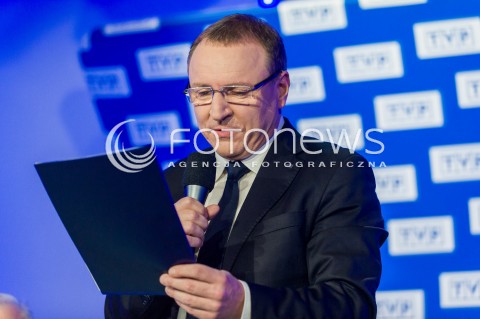  26.04.2018 WARSZAWA<br />BRIEFING PREZESA TVP JACKA KURSKIEGO DOTYCZACY ZAKUPU PRAW SPORTOWYCH<br />N/Z PREZES TVP JACEK KURSKI<br /> 