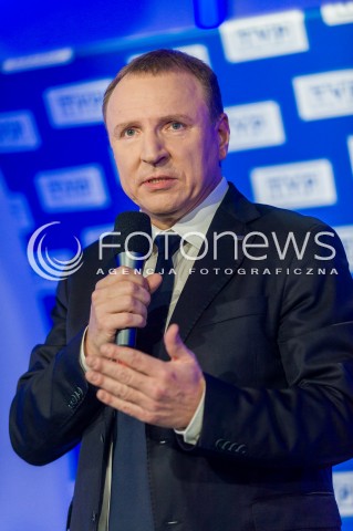  26.04.2018 WARSZAWA<br />BRIEFING PREZESA TVP JACKA KURSKIEGO DOTYCZACY ZAKUPU PRAW SPORTOWYCH<br />N/Z PREZES TVP JACEK KURSKI<br /> 