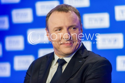  26.04.2018 WARSZAWA<br />BRIEFING PREZESA TVP JACKA KURSKIEGO DOTYCZACY ZAKUPU PRAW SPORTOWYCH<br />N/Z PREZES TVP JACEK KURSKI<br /> 
