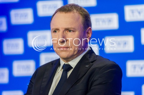  26.04.2018 WARSZAWA<br />BRIEFING PREZESA TVP JACKA KURSKIEGO DOTYCZACY ZAKUPU PRAW SPORTOWYCH<br />N/Z PREZES TVP JACEK KURSKI<br /> 