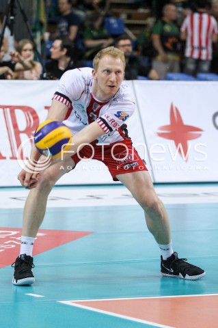  28.04.2018 RZESZOW <br />SIATKOWKA PLUS LIGA 2017/2018 MEN VOLLEYBALL POLAND POLISH PLUSLIGA LEAGUE SEASON 2017/2018 <br />MECZ O 5. MIEJSCE - MECZ NR 2<br />MECZ ASSECO RESOVIA RZESZOW - JASTRZEBSKI WEGIEL <br />N/Z JAKUB JAROSZ SYLWETKA<br /> 