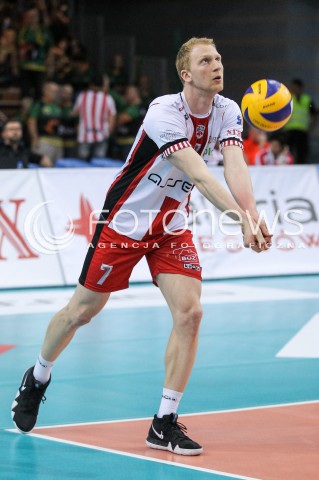 28.04.2018 RZESZOW <br />SIATKOWKA PLUS LIGA 2017/2018 MEN VOLLEYBALL POLAND POLISH PLUSLIGA LEAGUE SEASON 2017/2018 <br />MECZ O 5. MIEJSCE - MECZ NR 2<br />MECZ ASSECO RESOVIA RZESZOW - JASTRZEBSKI WEGIEL <br />N/Z JAKUB JAROSZ SYLWETKA<br /> 