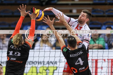 28.04.2018 RZESZOW <br />SIATKOWKA PLUS LIGA 2017/2018 MEN VOLLEYBALL POLAND POLISH PLUSLIGA LEAGUE SEASON 2017/2018 <br />MECZ O 5. MIEJSCE - MECZ NR 2<br />MECZ ASSECO RESOVIA RZESZOW - JASTRZEBSKI WEGIEL <br />N/Z DAWID DRYJA <br /> 