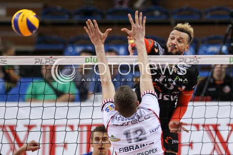  28.04.2018 RZESZOW <br />SIATKOWKA PLUS LIGA 2017/2018 MEN VOLLEYBALL POLAND POLISH PLUSLIGA LEAGUE SEASON 2017/2018 <br />MECZ O 5. MIEJSCE - MECZ NR 2<br />MECZ ASSECO RESOVIA RZESZOW - JASTRZEBSKI WEGIEL <br />N/Z SALVADOR HIDALGO OLIVA<br /> 