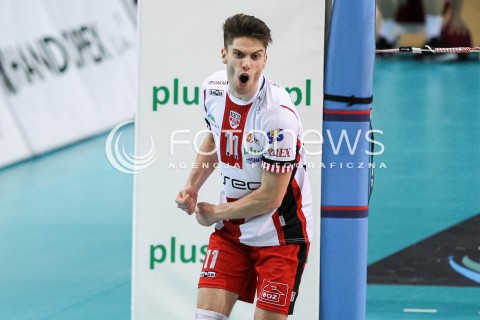  28.04.2018 RZESZOW <br />SIATKOWKA PLUS LIGA 2017/2018 MEN VOLLEYBALL POLAND POLISH PLUSLIGA LEAGUE SEASON 2017/2018 <br />MECZ O 5. MIEJSCE - MECZ NR 2<br />MECZ ASSECO RESOVIA RZESZOW - JASTRZEBSKI WEGIEL <br />N/Z ALEKSANDER SLIWKA RADOSC EMOCJE SYLWETKA <br /> 