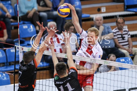  28.04.2018 RZESZOW <br />SIATKOWKA PLUS LIGA 2017/2018 MEN VOLLEYBALL POLAND POLISH PLUSLIGA LEAGUE SEASON 2017/2018 <br />MECZ O 5. MIEJSCE - MECZ NR 2<br />MECZ ASSECO RESOVIA RZESZOW - JASTRZEBSKI WEGIEL <br />N/Z JAKUB JAROSZ <br /> 