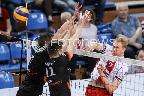 28.04.2018 RZESZOW <br />SIATKOWKA PLUS LIGA 2017/2018 MEN VOLLEYBALL POLAND POLISH PLUSLIGA LEAGUE SEASON 2017/2018 <br />MECZ O 5. MIEJSCE - MECZ NR 2<br />MECZ ASSECO RESOVIA RZESZOW - JASTRZEBSKI WEGIEL <br />N/Z JAKUB JAROSZ SYLWETKA <br /> 