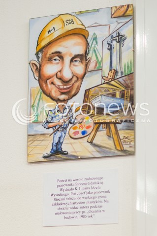  28.04.2018 GDANSK <br />OGOLNOPOLSKIE OBCHODY CZTERDZIESTOLECIA UTWORZENIA WOLNYCH ZWIAZKOW ZAWODOWYCH<br />N/Z PAN JOZEF WYSOCKI ZASLUZONY PRACOWNIK STOCZNI GDANSKIEJ PORTRET<br /> 