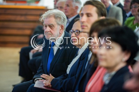  28.04.2018 GDANSK <br />OGOLNOPOLSKIE OBCHODY CZTERDZIESTOLECIA UTWORZENIA WOLNYCH ZWIAZKOW ZAWODOWYCH<br />N/Z ANDRZEJ GWIAZDA<br /> 