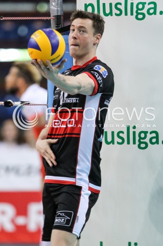  29.04.2018 RZESZOW <br />SIATKOWKA PLUS LIGA 2017/2018 MEN VOLLEYBALL POLAND POLISH PLUSLIGA LEAGUE SEASON 2017/2018 <br />MECZ O 5. MIEJSCE - MECZ NR 3<br />MECZ ASSECO RESOVIA RZESZOW - JASTRZEBSKI WEGIEL <br />N/Z JOCHEN SCHOPS SCHOEPS SYLWETKA <br /> 