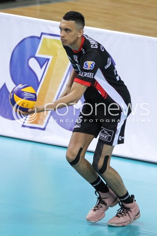  29.04.2018 RZESZOW <br />SIATKOWKA PLUS LIGA 2017/2018 MEN VOLLEYBALL POLAND POLISH PLUSLIGA LEAGUE SEASON 2017/2018 <br />MECZ O 5. MIEJSCE - MECZ NR 3<br />MECZ ASSECO RESOVIA RZESZOW - JASTRZEBSKI WEGIEL <br />N/Z BARTHELEMY CHINENYEZE SYLWETKA <br /> 