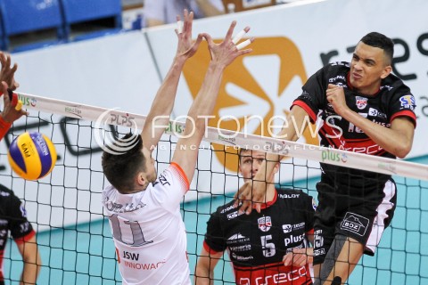  29.04.2018 RZESZOW <br />SIATKOWKA PLUS LIGA 2017/2018 MEN VOLLEYBALL POLAND POLISH PLUSLIGA LEAGUE SEASON 2017/2018 <br />MECZ O 5. MIEJSCE - MECZ NR 3<br />MECZ ASSECO RESOVIA RZESZOW - JASTRZEBSKI WEGIEL <br />N/Z BARTHELEMY CHINENYEZE<br /> 