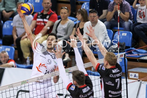  29.04.2018 RZESZOW <br />SIATKOWKA PLUS LIGA 2017/2018 MEN VOLLEYBALL POLAND POLISH PLUSLIGA LEAGUE SEASON 2017/2018 <br />MECZ O 5. MIEJSCE - MECZ NR 3<br />MECZ ASSECO RESOVIA RZESZOW - JASTRZEBSKI WEGIEL <br />N/Z JASON DEROCCO <br /> 