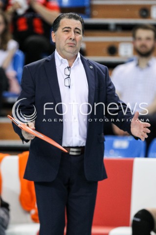  29.04.2018 RZESZOW <br />SIATKOWKA PLUS LIGA 2017/2018 MEN VOLLEYBALL POLAND POLISH PLUSLIGA LEAGUE SEASON 2017/2018 <br />MECZ O 5. MIEJSCE - MECZ NR 3<br />MECZ ASSECO RESOVIA RZESZOW - JASTRZEBSKI WEGIEL <br />N/Z FERDINANDO DE GIORGI - I TRENER ( HEAD COACH ) SYLWETKA <br /> 
