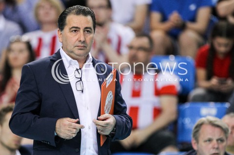  29.04.2018 RZESZOW <br />SIATKOWKA PLUS LIGA 2017/2018 MEN VOLLEYBALL POLAND POLISH PLUSLIGA LEAGUE SEASON 2017/2018 <br />MECZ O 5. MIEJSCE - MECZ NR 3<br />MECZ ASSECO RESOVIA RZESZOW - JASTRZEBSKI WEGIEL <br />N/Z FERDINANDO DE GIORGI - I TRENER ( HEAD COACH ) SYLWETKA <br /> 