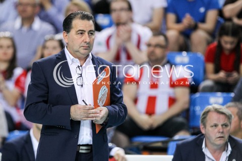  29.04.2018 RZESZOW <br />SIATKOWKA PLUS LIGA 2017/2018 MEN VOLLEYBALL POLAND POLISH PLUSLIGA LEAGUE SEASON 2017/2018 <br />MECZ O 5. MIEJSCE - MECZ NR 3<br />MECZ ASSECO RESOVIA RZESZOW - JASTRZEBSKI WEGIEL <br />N/Z FERDINANDO DE GIORGI - I TRENER ( HEAD COACH ) SYLWETKA <br /> 