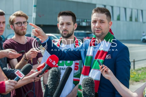  01.05.2018 WARSZAWA<br />KONFERENCJA PRASOWA PATRYKA JAKIEGO DOTYCZACA SPORTU<br />N/Z PATRYK JAKI<br /> 