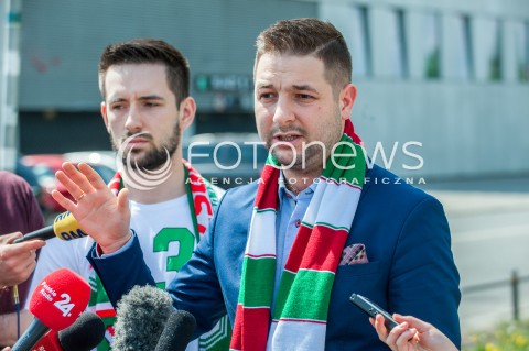  01.05.2018 WARSZAWA<br />KONFERENCJA PRASOWA PATRYKA JAKIEGO DOTYCZACA SPORTU<br />N/Z PATRYK JAKI<br /> 
