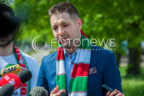 01.05.2018 WARSZAWA<br />KONFERENCJA PRASOWA PATRYKA JAKIEGO DOTYCZACA SPORTU<br />N/Z PATRYK JAKI<br /> 