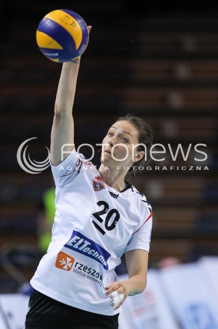  02.05.2018 RZESZOW <br />SIATKOWKA LIGA SIATKOWKI KOBIET LSK 2017/2018 WOMEN VOLLEYBALL POLAND POLISH LEAGUE <br />FAZA PLAYOFF - MECZ O 3. MIEJSCE - 3. MECZ <br />MECZ DEVELOPRES SKYRES RZESZOW - GROT BUDOWLANI LODZ <br />N/Z JELENA BLAGOJEVIC SYLWETKA <br /> 