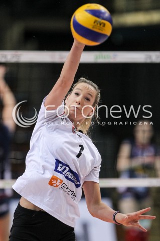  02.05.2018 RZESZOW <br />SIATKOWKA LIGA SIATKOWKI KOBIET LSK 2017/2018 WOMEN VOLLEYBALL POLAND POLISH LEAGUE <br />FAZA PLAYOFF - MECZ O 3. MIEJSCE - 3. MECZ <br />MECZ DEVELOPRES SKYRES RZESZOW - GROT BUDOWLANI LODZ <br />N/Z HELENE ROUSSEAUX SYLWETKA <br /> 