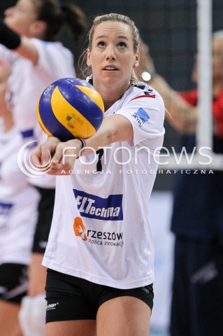  02.05.2018 RZESZOW <br />SIATKOWKA LIGA SIATKOWKI KOBIET LSK 2017/2018 WOMEN VOLLEYBALL POLAND POLISH LEAGUE <br />FAZA PLAYOFF - MECZ O 3. MIEJSCE - 3. MECZ <br />MECZ DEVELOPRES SKYRES RZESZOW - GROT BUDOWLANI LODZ <br />N/Z HELENE ROUSSEAUX SYLWETKA <br /> 