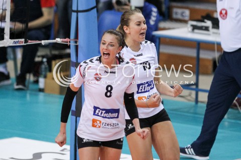  02.05.2018 RZESZOW <br />SIATKOWKA LIGA SIATKOWKI KOBIET LSK 2017/2018 WOMEN VOLLEYBALL POLAND POLISH LEAGUE <br />FAZA PLAYOFF - MECZ O 3. MIEJSCE - 3. MECZ <br />MECZ DEVELOPRES SKYRES RZESZOW - GROT BUDOWLANI LODZ <br />N/Z ANNA KACZMAR ADELA HELIC RADOSC EMOCJE <br /> 