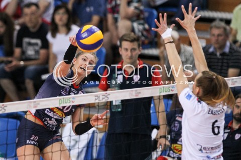  02.05.2018 RZESZOW <br />SIATKOWKA LIGA SIATKOWKI KOBIET LSK 2017/2018 WOMEN VOLLEYBALL POLAND POLISH LEAGUE <br />FAZA PLAYOFF - MECZ O 3. MIEJSCE - 3. MECZ <br />MECZ DEVELOPRES SKYRES RZESZOW - GROT BUDOWLANI LODZ <br />N/Z MARTYNA GRAJBER <br /> 