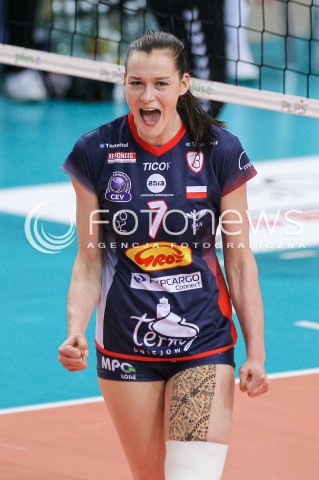  02.05.2018 RZESZOW <br />SIATKOWKA LIGA SIATKOWKI KOBIET LSK 2017/2018 WOMEN VOLLEYBALL POLAND POLISH LEAGUE <br />FAZA PLAYOFF - MECZ O 3. MIEJSCE - 3. MECZ <br />MECZ DEVELOPRES SKYRES RZESZOW - GROT BUDOWLANI LODZ <br />N/Z JULIA TWARDOWSKA SYLWETKA RADOSC EMOCJE <br /> 