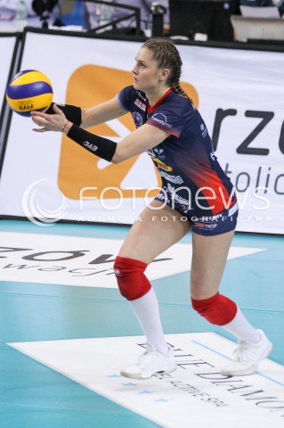  02.05.2018 RZESZOW <br />SIATKOWKA LIGA SIATKOWKI KOBIET LSK 2017/2018 WOMEN VOLLEYBALL POLAND POLISH LEAGUE <br />FAZA PLAYOFF - MECZ O 3. MIEJSCE - 3. MECZ <br />MECZ DEVELOPRES SKYRES RZESZOW - GROT BUDOWLANI LODZ <br />N/Z MARTYNA GRAJBER SYLWETKA <br /> 