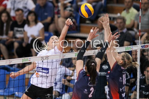  02.05.2018 RZESZOW <br />SIATKOWKA LIGA SIATKOWKI KOBIET LSK 2017/2018 WOMEN VOLLEYBALL POLAND POLISH LEAGUE <br />FAZA PLAYOFF - MECZ O 3. MIEJSCE - 3. MECZ <br />MECZ DEVELOPRES SKYRES RZESZOW - GROT BUDOWLANI LODZ <br />N/Z HELENE ROUSSEAUX <br /> 