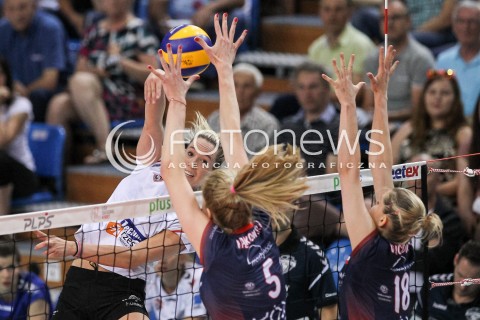  02.05.2018 RZESZOW <br />SIATKOWKA LIGA SIATKOWKI KOBIET LSK 2017/2018 WOMEN VOLLEYBALL POLAND POLISH LEAGUE <br />FAZA PLAYOFF - MECZ O 3. MIEJSCE - 3. MECZ <br />MECZ DEVELOPRES SKYRES RZESZOW - GROT BUDOWLANI LODZ <br />N/Z HELENE ROUSSEAUX <br /> 