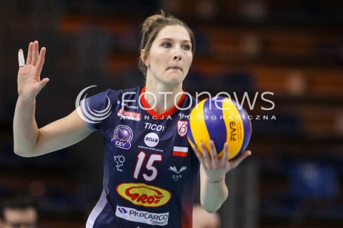  02.05.2018 RZESZOW <br />SIATKOWKA LIGA SIATKOWKI KOBIET LSK 2017/2018 WOMEN VOLLEYBALL POLAND POLISH LEAGUE <br />FAZA PLAYOFF - MECZ O 3. MIEJSCE - 3. MECZ <br />MECZ DEVELOPRES SKYRES RZESZOW - GROT BUDOWLANI LODZ <br />N/Z KAJA GROBELNA SYLWETKA <br /> 