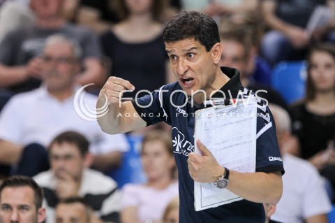  02.05.2018 RZESZOW <br />SIATKOWKA LIGA SIATKOWKI KOBIET LSK 2017/2018 WOMEN VOLLEYBALL POLAND POLISH LEAGUE <br />FAZA PLAYOFF - MECZ O 3. MIEJSCE - 3. MECZ <br />MECZ DEVELOPRES SKYRES RZESZOW - GROT BUDOWLANI LODZ <br />N/Z LORENZO MICELLI - I TRENER ( HEAD COACH ) SYLWETKA <br /> 