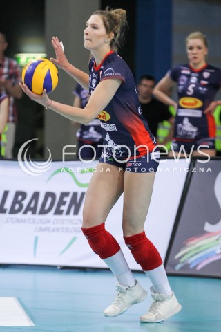  02.05.2018 RZESZOW <br />SIATKOWKA LIGA SIATKOWKI KOBIET LSK 2017/2018 WOMEN VOLLEYBALL POLAND POLISH LEAGUE <br />FAZA PLAYOFF - MECZ O 3. MIEJSCE - 3. MECZ <br />MECZ DEVELOPRES SKYRES RZESZOW - GROT BUDOWLANI LODZ <br />N/Z KAJA GROBELNA SYLWETKA <br /> 