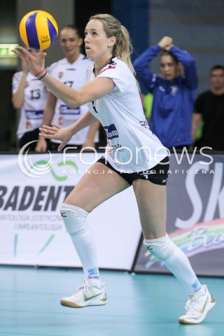  02.05.2018 RZESZOW <br />SIATKOWKA LIGA SIATKOWKI KOBIET LSK 2017/2018 WOMEN VOLLEYBALL POLAND POLISH LEAGUE <br />FAZA PLAYOFF - MECZ O 3. MIEJSCE - 3. MECZ <br />MECZ DEVELOPRES SKYRES RZESZOW - GROT BUDOWLANI LODZ <br />N/Z HELENE ROUSSEAUX SYLWETKA <br /> 