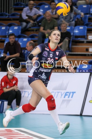  02.05.2018 RZESZOW <br />SIATKOWKA LIGA SIATKOWKI KOBIET LSK 2017/2018 WOMEN VOLLEYBALL POLAND POLISH LEAGUE <br />FAZA PLAYOFF - MECZ O 3. MIEJSCE - 3. MECZ <br />MECZ DEVELOPRES SKYRES RZESZOW - GROT BUDOWLANI LODZ <br />N/Z MARTYNA GRAJBER SYLWETKA <br /> 