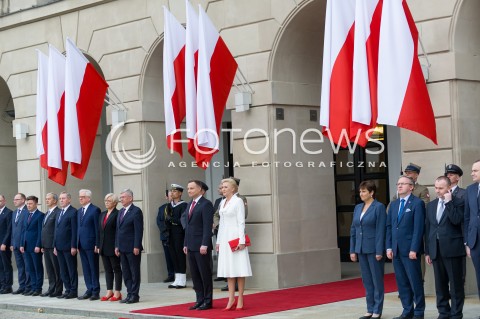  02.05.2018 WARSZAWA <br />DZIEN FLAGI POLSKIEJ Z UDZIALEM PREZYDENTA RP<br />N/Z PREZYDENT RP ANDRZEJ DUDA AGATA KORNHAUSER DUDA<br /> 