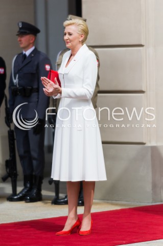  02.05.2018 WARSZAWA <br />DZIEN FLAGI POLSKIEJ Z UDZIALEM PREZYDENTA RP<br />N/Z AGATA KORNHAUSER DUDA<br /> 