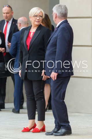  02.05.2018 WARSZAWA <br />DZIEN FLAGI POLSKIEJ Z UDZIALEM PREZYDENTA RP<br />N/Z PREZES TK JULIA PRZYLEBSKA STANISLAW KARCZEWSKI<br /> 