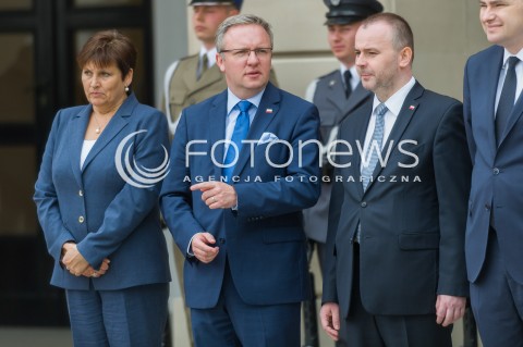  02.05.2018 WARSZAWA <br />DZIEN FLAGI POLSKIEJ Z UDZIALEM PREZYDENTA RP<br />N/Z KRZYSZTOF SZCZERSKI PAWEL MUCHA<br /> 