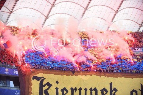  02.05.2018 WARSZAWA<br />PILKA NOZNA - FINAL PUCHARU POLSKI PZPN 2017/2018<br />FOOTBALL - PZPN POLISH CUP FINAL 2017/2018<br />MECZ ARKA GDYNIA - LEGIA WARSZAWA<br />N/Z KIBICE ARKI GDYNIA<br /> 