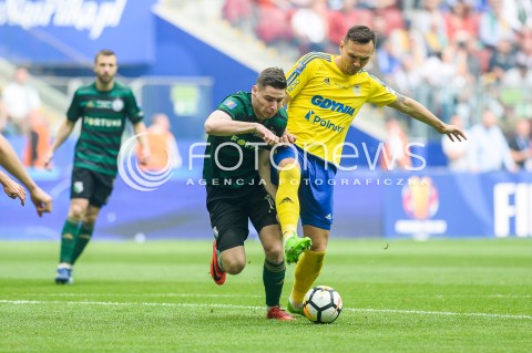  02.05.2018 WARSZAWA<br />PILKA NOZNA - FINAL PUCHARU POLSKI PZPN 2017/2018<br />FOOTBALL - PZPN POLISH CUP FINAL 2017/2018<br />MECZ ARKA GDYNIA - LEGIA WARSZAWA<br />N/Z JAROSLAW NIEZGODA DAWID SOLDECKI<br /> 