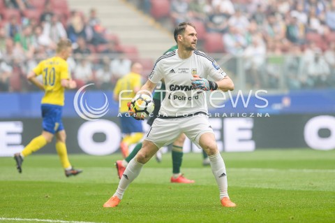  02.05.2018 WARSZAWA<br />PILKA NOZNA - FINAL PUCHARU POLSKI PZPN 2017/2018<br />FOOTBALL - PZPN POLISH CUP FINAL 2017/2018<br />MECZ ARKA GDYNIA - LEGIA WARSZAWA<br />N/Z PAVELS STEINBORS SYLWETKA<br /> 