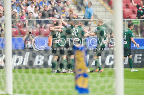  02.05.2018 WARSZAWA<br />PILKA NOZNA - FINAL PUCHARU POLSKI PZPN 2017/2018<br />FOOTBALL - PZPN POLISH CUP FINAL 2017/2018<br />MECZ ARKA GDYNIA - LEGIA WARSZAWA<br />N/Z MIROSLAV RADOVIC RADOSC BRAMKA GOL NA 0:1<br /> 