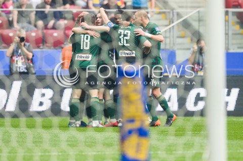  02.05.2018 WARSZAWA<br />PILKA NOZNA - FINAL PUCHARU POLSKI PZPN 2017/2018<br />FOOTBALL - PZPN POLISH CUP FINAL 2017/2018<br />MECZ ARKA GDYNIA - LEGIA WARSZAWA<br />N/Z MIROSLAV RADOVIC RADOSC BRAMKA GOL NA 0:1<br /> 