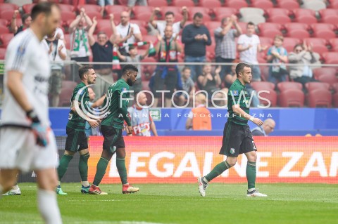  02.05.2018 WARSZAWA<br />PILKA NOZNA - FINAL PUCHARU POLSKI PZPN 2017/2018<br />FOOTBALL - PZPN POLISH CUP FINAL 2017/2018<br />MECZ ARKA GDYNIA - LEGIA WARSZAWA<br />N/Z MIROSLAV RADOVIC RADOSC BRAMKA GOL NA 0:1<br /> 
