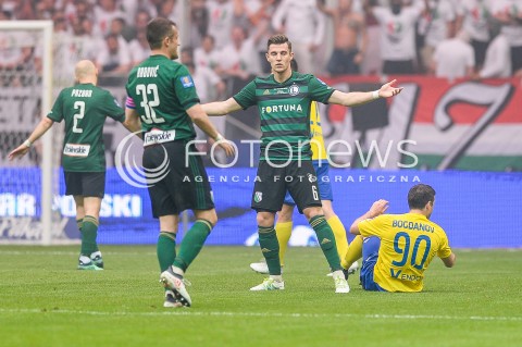  02.05.2018 WARSZAWA<br />
PILKA NOZNA - FINAL PUCHARU POLSKI PZPN 2017/2018<br />
FOOTBALL - PZPN POLISH CUP FINAL 2017/2018<br />
MECZ ARKA GDYNIA - LEGIA WARSZAWA<br />
N/Z CHRIS PHILIPPS ANDRIJ BOGDANOV<br />
 