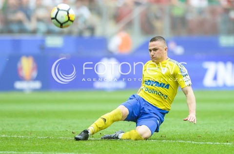  02.05.2018 WARSZAWA<br />
PILKA NOZNA - FINAL PUCHARU POLSKI PZPN 2017/2018<br />
FOOTBALL - PZPN POLISH CUP FINAL 2017/2018<br />
MECZ ARKA GDYNIA - LEGIA WARSZAWA<br />
N/Z MICHAL NALEPA SYLWETKA<br />
 